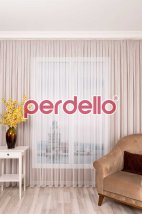 Çizgili İp Tül Perde